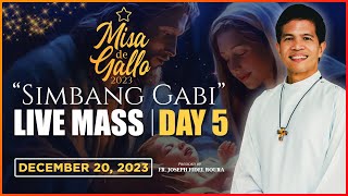 WEDNESDAY FILIPINO MASS TODAY LIVE  DAY 5 MISA DE GALLO  DECEMBER 20 2023  FR JOSEPH FIDEL ROURA [upl. by Edlyn376]