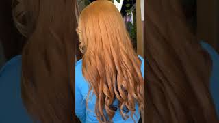 Golden copper hair haircolorideas beforeandafter haircolorexpert haircut hairstyle [upl. by Baryram569]