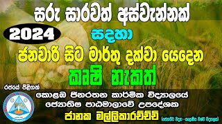 2024 කෘෂි නැකත්  2024 Krushi Nakath  January  March  Govi Nakath  Nakath Dina  Waga Dina [upl. by Enyahc]