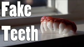 FAKE TEETHDENTURE TUTORIAL  NIGHT 3 [upl. by Castorina703]