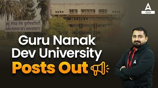 Guru Nanak Dev University Amritsar Recruitment 2023  Guru Nanak Dev University Amritsar Latest News [upl. by Lehsreh621]