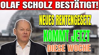 Mach dich bereit NEUE Gesetzliche Rentenversicherung kommt diese Woche – Olaf Scholz bestätigt [upl. by Evander428]