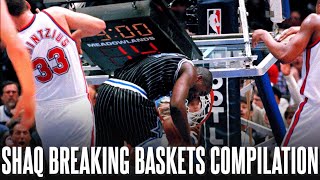 Shaq Breaking Baskets Compilation ᴴᴰ [upl. by Romalda]