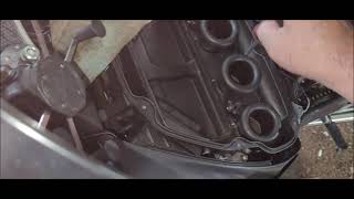 Honda cbr1100 blackbird starter valve idle sync and cold start wax valve adjustment [upl. by Nowad]