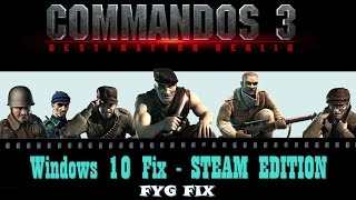 Commandos 3 Fix Steam  Windows 10 \ 81 64bit [upl. by Henig]