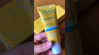 uriage bariésun crème solaire spf 50 واقي شمسي للبشرة ذهنية [upl. by Germaun]