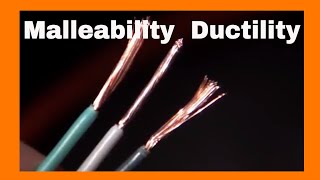 Malleability and DuctilityPhysical Properties [upl. by Ecyla]