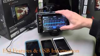 Kenwood DDX393 and DDX593 Full Demo [upl. by Felic]