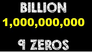 Numbers of zeros in Million  Billion Trillion and more  How many zeros in Million Billion [upl. by Elbas]