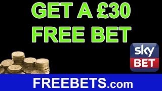 How To Get £30 Free Bet with Sky Bet [upl. by Bivins388]