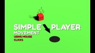 Player movement in Unity using mouse clicks [upl. by Vally]