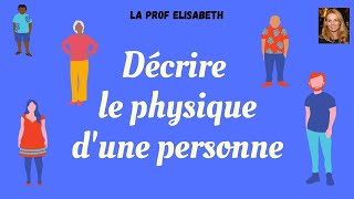 Comment décrire le physique dune personne en françaisNiveau A1 de FLE😍English subtitles available [upl. by Rybma]