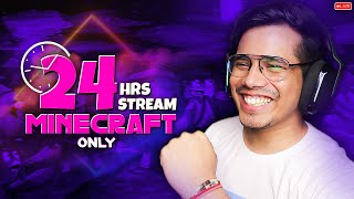 24 Hrs Minecraft Stream Challenge Part1 [upl. by Agni]