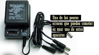 No usar adaptadores de corriente basados en fuentes lineales [upl. by Lananna]