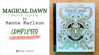 Completed Coloring Book Magical Dawn by Hanna Karlzon [upl. by Wing507]