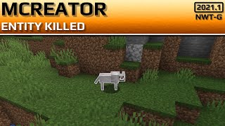 MCreator 20211 Entity dies global procedure tutorial [upl. by Gnuhp]