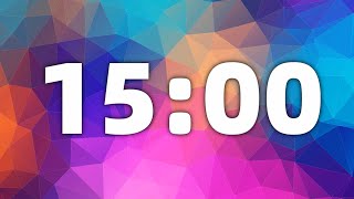 15 Minutes Countdown Timer With Ticking Sound ampAlarm Clock Sound [upl. by Corri]