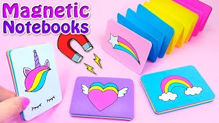 DIY MAGNETIC MINI NOTEBOOKS  DIY TO SCHOOL [upl. by Teuton564]