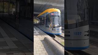 Ausfahrt Tram 16 nach Lößnig in Leipzig SBf Messe [upl. by Paza256]