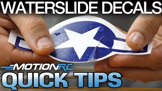 How to Apply Waterslide Decals  Quick Tip  Motion RC [upl. by Alfonso]