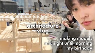 my favorite architecture model ive made amp turning 20 during midterms college uni vlog [upl. by Leiso]