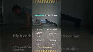 MASS GAINER vs WHEY PROTEIN fitness mealplan [upl. by Osnohpla]