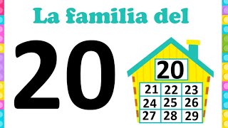 La familia del 20  Aprende los números [upl. by Sobel]