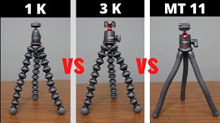 Joby Gorillapod or Ulanzi Camera Stand 1K 3K amp MT11 Review and Comparison [upl. by Dorisa]