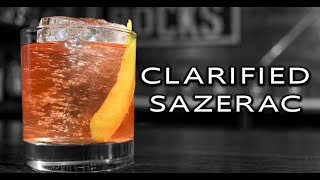 Sazerac  Easy Clarified Sazerac  Booze On The Rocks [upl. by Ynnek]