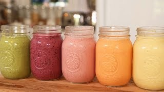 5 Healthy Breakfast Smoothies [upl. by Acebber832]