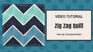 Video tutorial quick and easy Zig zag quilt [upl. by Lymn605]