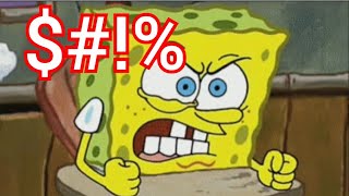 Spongebob Squarepants Swearing On Camera Uncensored 2022 reupload [upl. by Gunar]