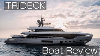 AZIMUT Grande TRIDECK Boat Review [upl. by Cyprio997]