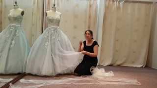 Shorten princess ball gown wedding dress [upl. by Saum]