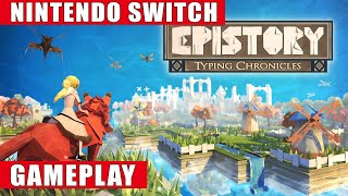 Epistory  Typing Chronicles Nintendo Switch Gameplay [upl. by Ahola563]