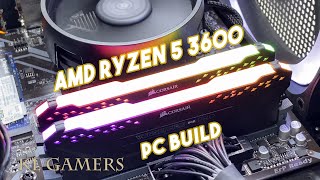 AMD Ryzen 5 3600 GIGABYTE B450M DS3H RTX 2060 NZXT H510 Elite Gaming PC Build Benchmark [upl. by Tremaine]