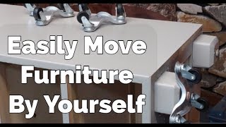 Furniture Moving Hack  How To Move Heavy Furniture Alone With Minimal Effort [upl. by Epperson580]