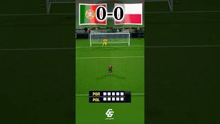 Ronaldo amp Portugal vs Lewandowski amp Poland Epic Penalty Battle Decides the Winner ⚽🔥💥 shorts [upl. by Hsreh]