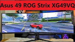 Asus 49 ROG Strix XG49VQ Unboxing and Performance Test [upl. by Ecinna]