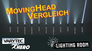 Die VARYTEC Hero Serie im Vergleich  Gegenüberstellung der LED MovingHeads [upl. by Mik319]