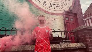 🎥 Cliftonville Football Club  Academy Kit 202425  O’Neills  Fionn Mackin [upl. by Ahsinid]