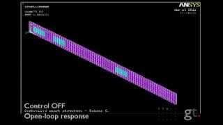 Simulation of Active Vibration Control in ANSYS [upl. by Eyak]