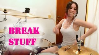 Limp Bizkit quotBreak Stuffquot Drum Cover by Nea Batera [upl. by Ilellan]