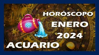 HORÓSCOPO ACUARIO ENERO 2024 ‐ Predicción Acuario [upl. by Salomone]