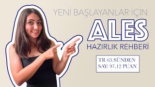 ALES I YENİ BAŞLAYANLAR İÇİN TEMELDEN DERECEYE TAVSİYELER [upl. by Asiat]