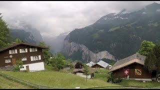 Lauterbrunnen to Wengen Switzerland Train 4K [upl. by Amleht522]