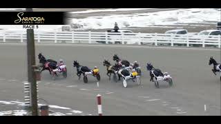 Saratoga Harness  7250 Trot Race 5 Sunday February 18 2024 [upl. by Hooker]