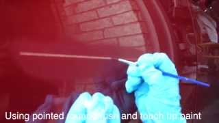 Fixing Deep Car Paint Scratch At Home [upl. by Vincelette]