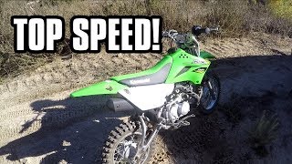 2018 KLX 110L TOP SPEED TEST [upl. by Amargo407]