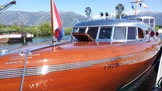 South Tahoe Antique Wooden Boat Classic [upl. by Down]